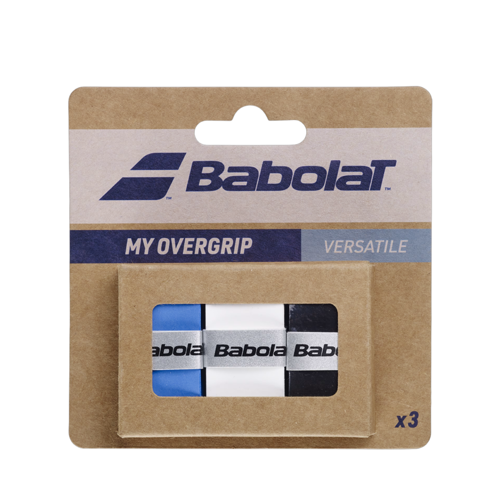Babolat Намотки Babolat My Overgrip X3 (Black/Blue/White) — теннисная ракетка Аксессуары Babolat Намотки Babolat My Overgrip X3 (Black/Blue/White)
