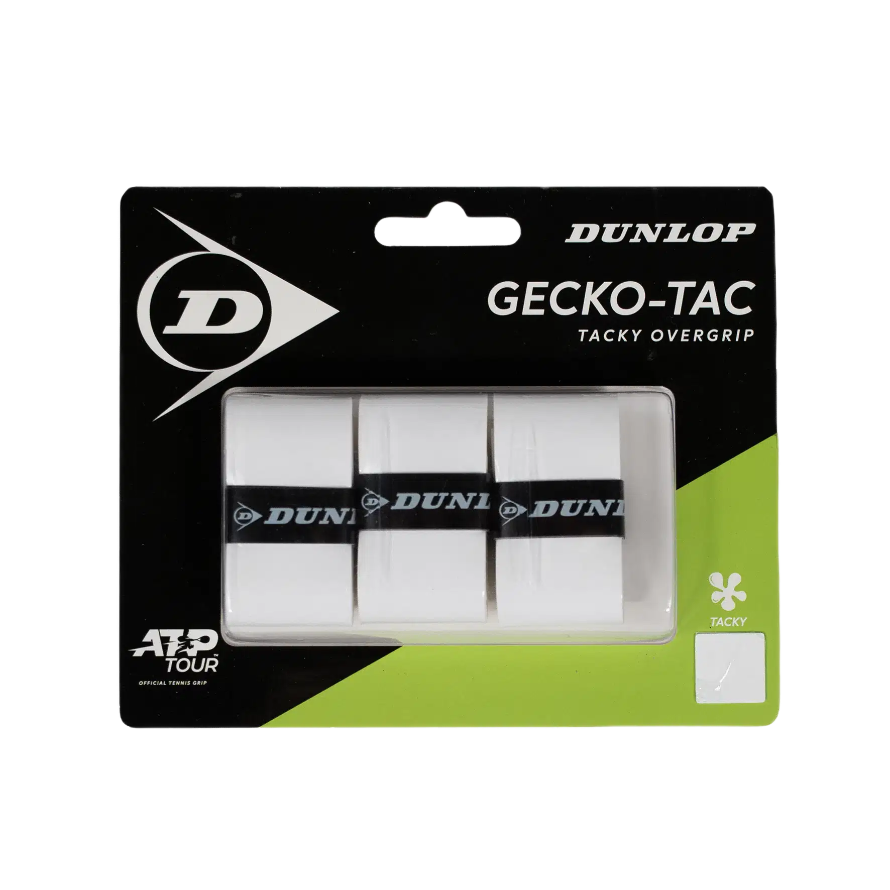 Dunlop Намотки Dunlop Gecko-Tac White 3 шт — теннисная ракетка Аксессуары Dunlop Намотки Dunlop Gecko-Tac White 3 шт