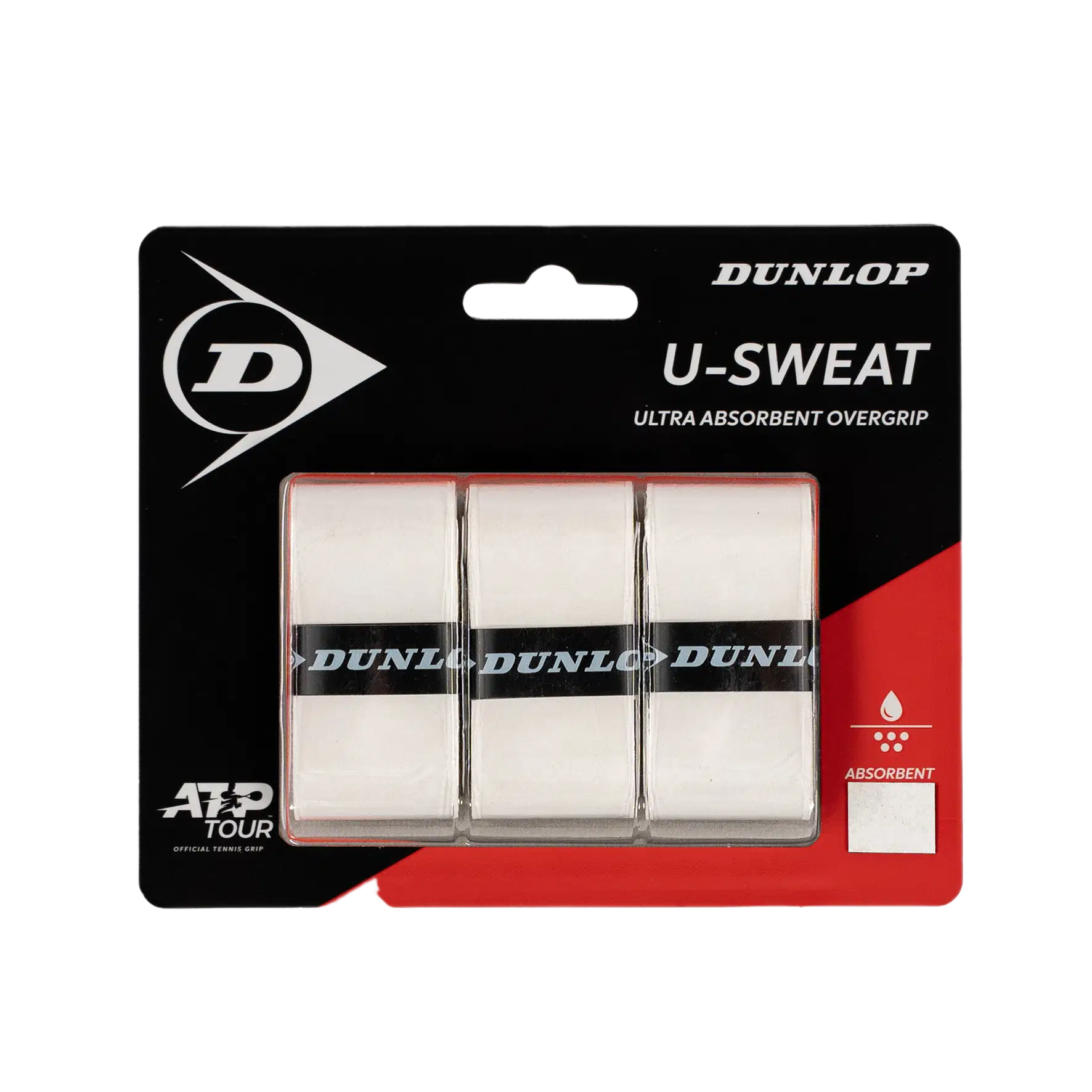 Dunlop Намотки Dunlop U-Sweat White 3 шт — теннисная ракетка Аксессуары Dunlop Намотки Dunlop U-Sweat White 3 шт