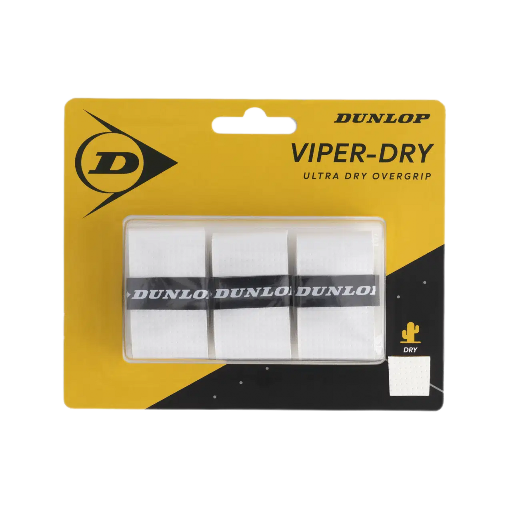 Dunlop Намотки Dunlop Viper-Dry White 3 шт — теннисная ракетка Аксессуары Dunlop Намотки Dunlop Viper-Dry White 3 шт