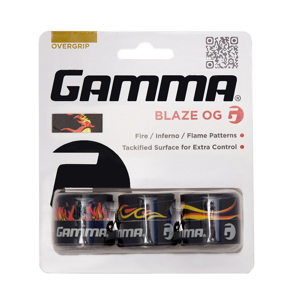 Gamma Намотки Gamma Overgrip Blaze 3 шт — теннисная ракетка Аксессуары Gamma Намотки Gamma Overgrip Blaze 3 шт