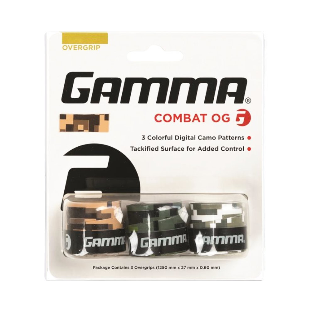 Gamma Намотки Gamma Overgrip Combat 3 шт — теннисная ракетка Аксессуары Gamma Намотки Gamma Overgrip Combat 3 шт