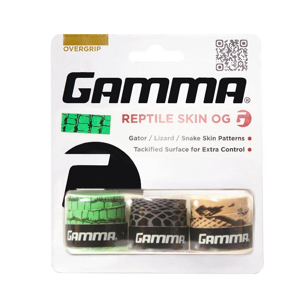 Gamma Намотки Gamma Overgrip Reptile 3 шт — теннисная ракетка Аксессуары Gamma Намотки Gamma Overgrip Reptile 3 шт