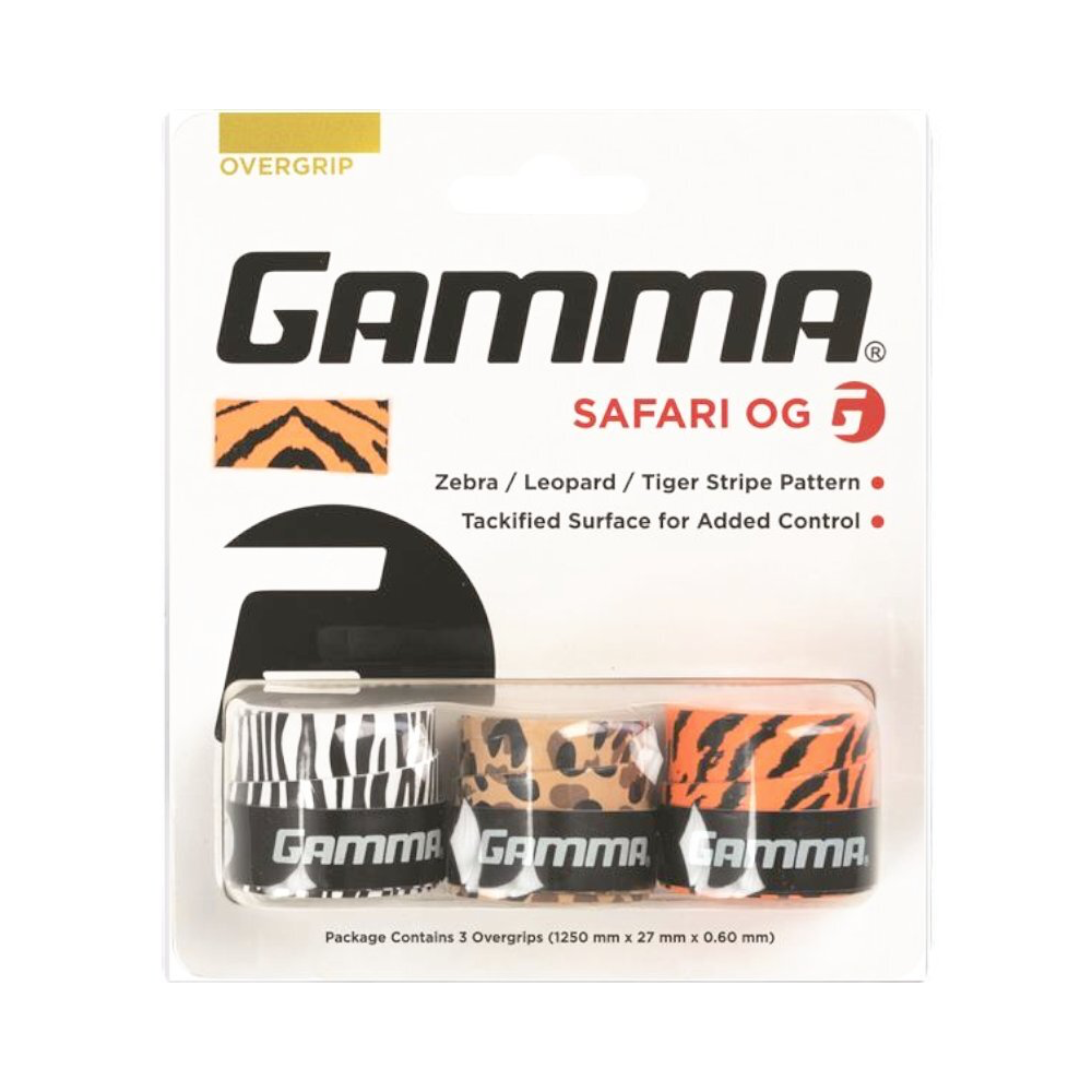 Gamma Намотки Gamma Overgrip Safari 3 шт — теннисная ракетка Аксессуары Gamma Намотки Gamma Overgrip Safari 3 шт