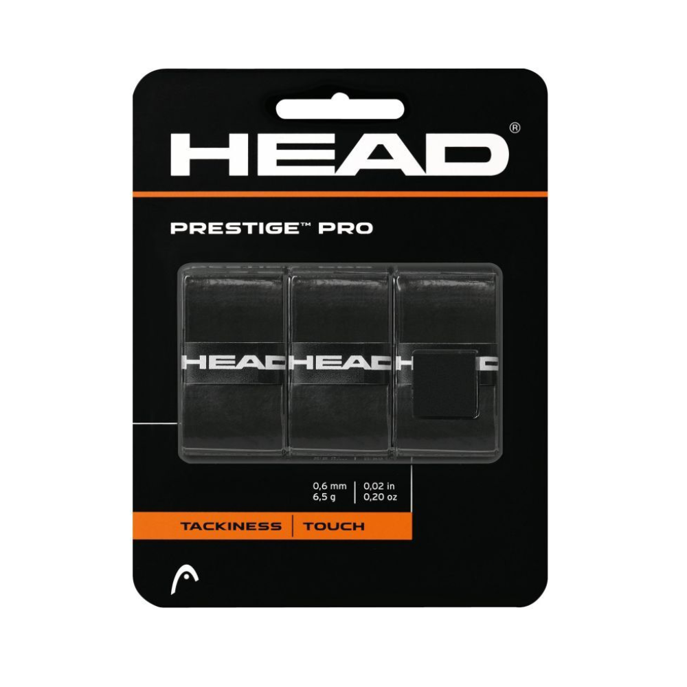 Head Намотки Head Prestige Pro Black 3 шт — теннисная ракетка Аксессуары Head Намотки Head Prestige Pro Black 3 шт