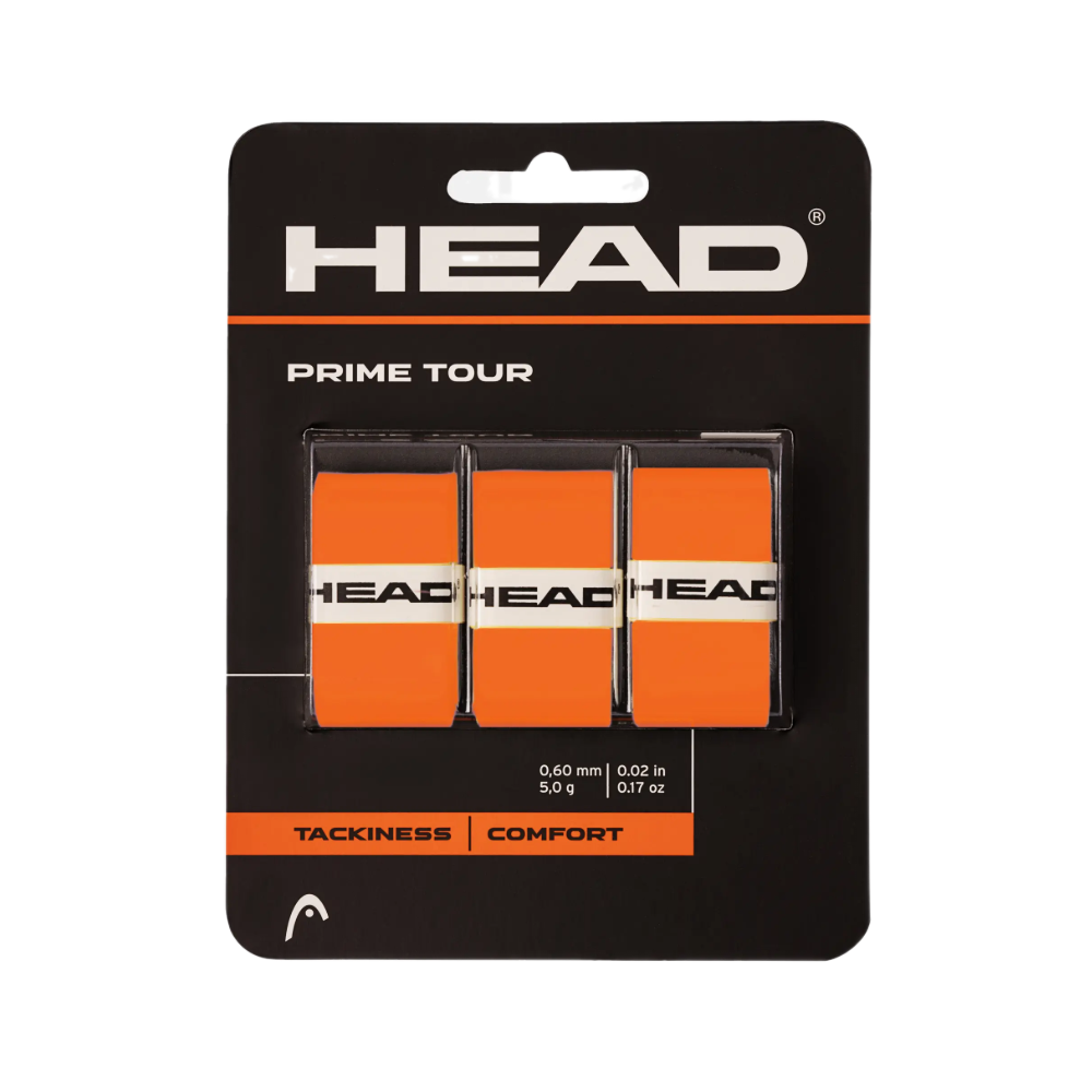 Head Намотки Head Prime Tour Orange 3 шт — теннисная ракетка Аксессуары Head Намотки Head Prime Tour Orange 3 шт