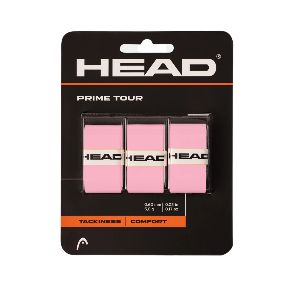 Head Намотки Head Prime Tour Pink 3 шт — теннисная ракетка Аксессуары Head Намотки Head Prime Tour Pink 3 шт