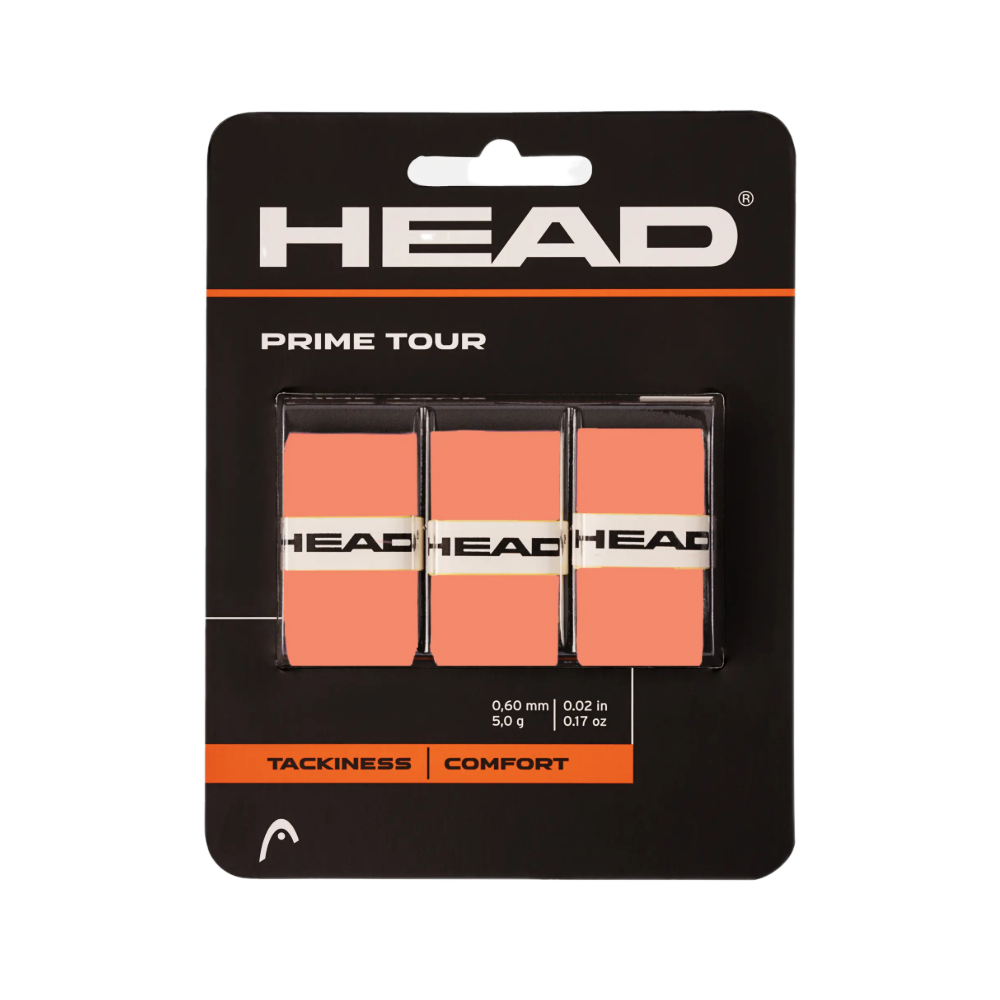 Head Намотки Head Prime Tour Salmon 3 шт — теннисная ракетка Аксессуары Head Намотки Head Prime Tour Salmon 3 шт