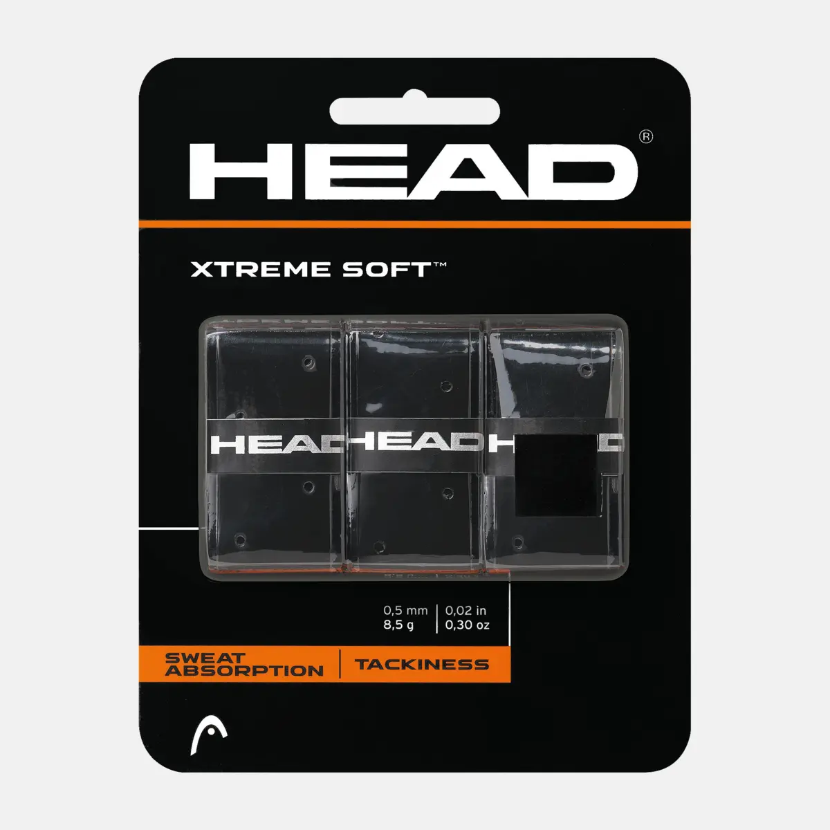 Head Намотки Head XtremeSoft Black 3 шт — теннисная ракетка Аксессуары Head Намотки Head XtremeSoft Black 3 шт