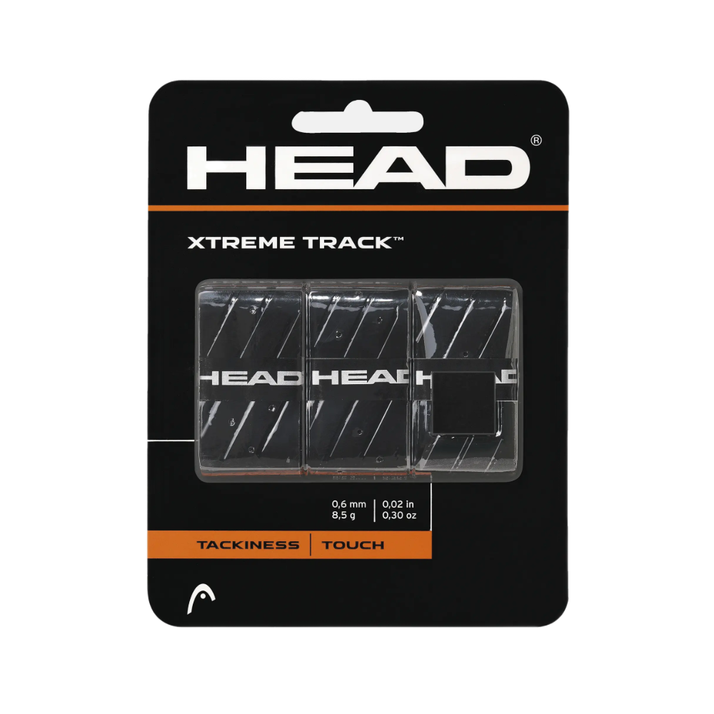 Head Намотки Head XtremeTrack Black 3 шт — теннисная ракетка Аксессуары Head Намотки Head XtremeTrack Black 3 шт