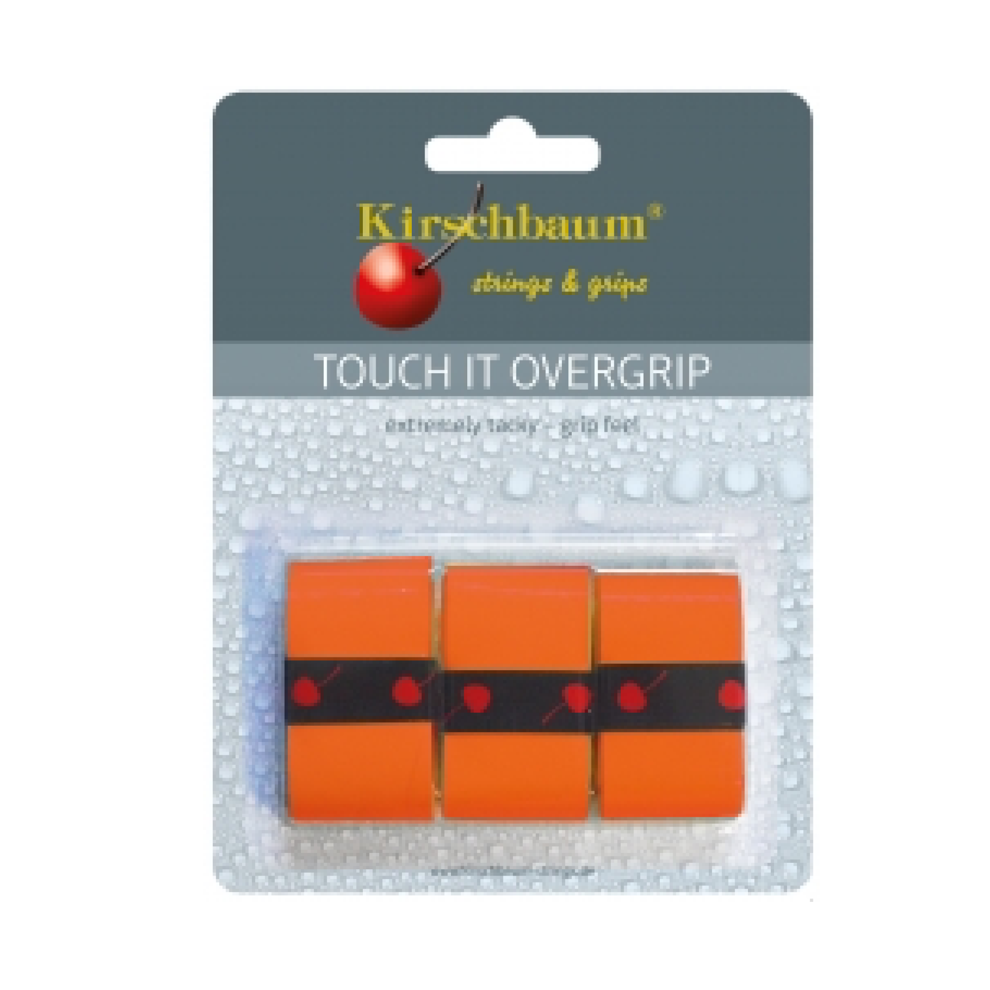 Kirschbaum Намотки Kirschbaum Touch IT Orange 3 шт — теннисная ракетка Аксессуары Kirschbaum Намотки Kirschbaum Touch IT Orange 3 шт