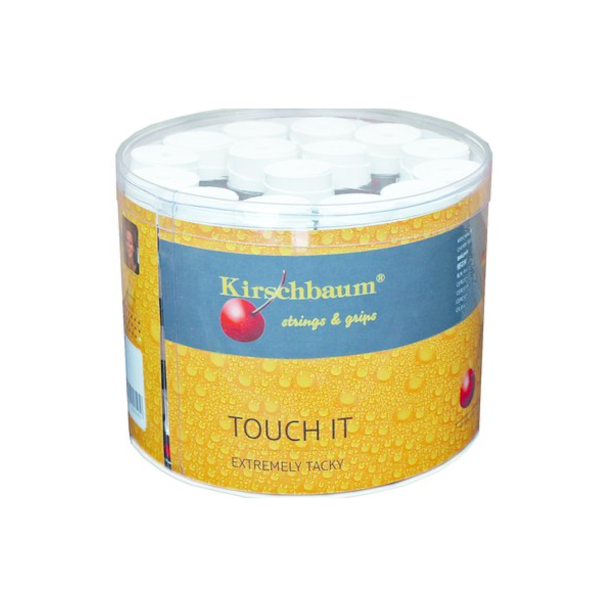 Kirschbaum Намотки Kirschbaum Touch IT White 60 шт — теннисная ракетка Аксессуары Kirschbaum Намотки Kirschbaum Touch IT White 60 шт