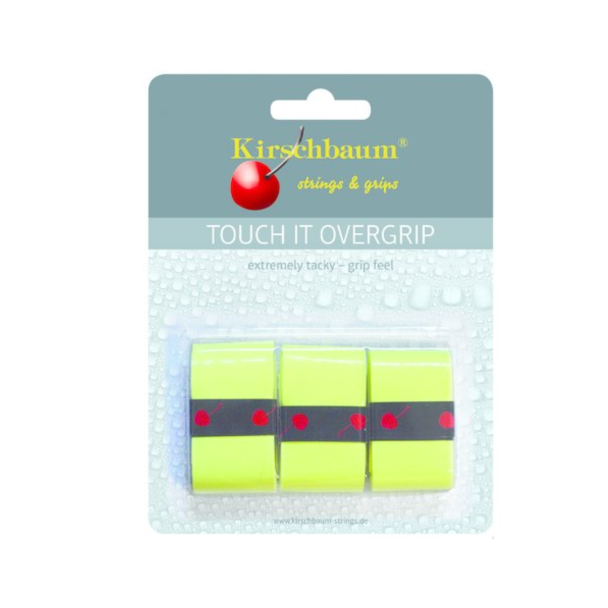Kirschbaum Намотки Kirschbaum Touch IT Yellow 3 шт — теннисная ракетка Аксессуары Kirschbaum Намотки Kirschbaum Touch IT Yellow 3 шт