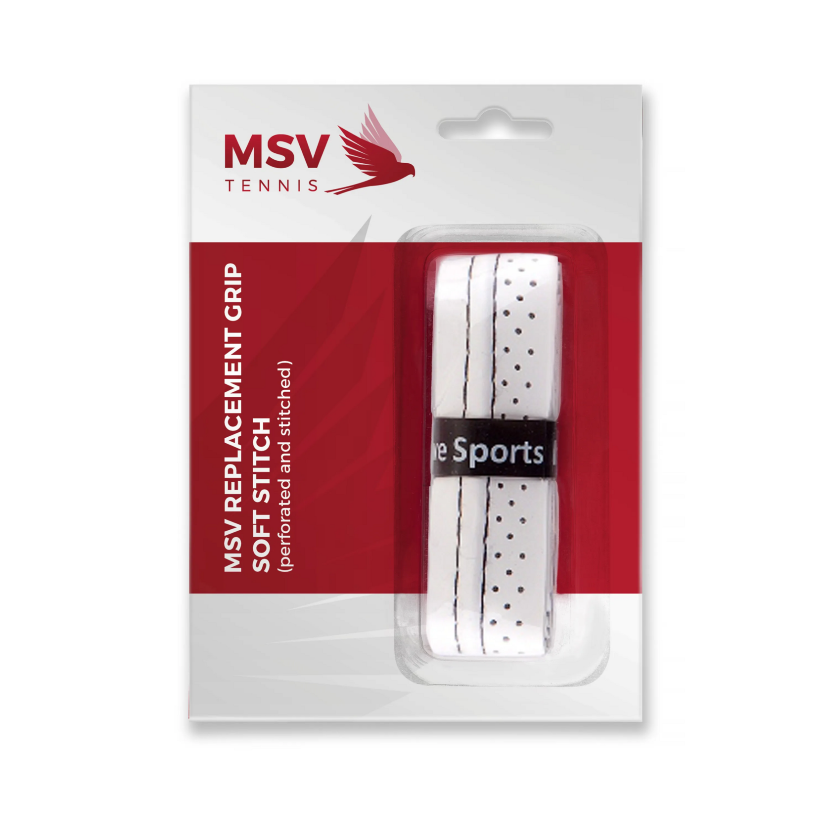 MSV Грип MSV Basic Grip Soft Stitch Perforated & Stitched White — теннисная ракетка Аксессуары MSV Грип MSV Basic Grip Soft Stitch Perforated & Stitched White