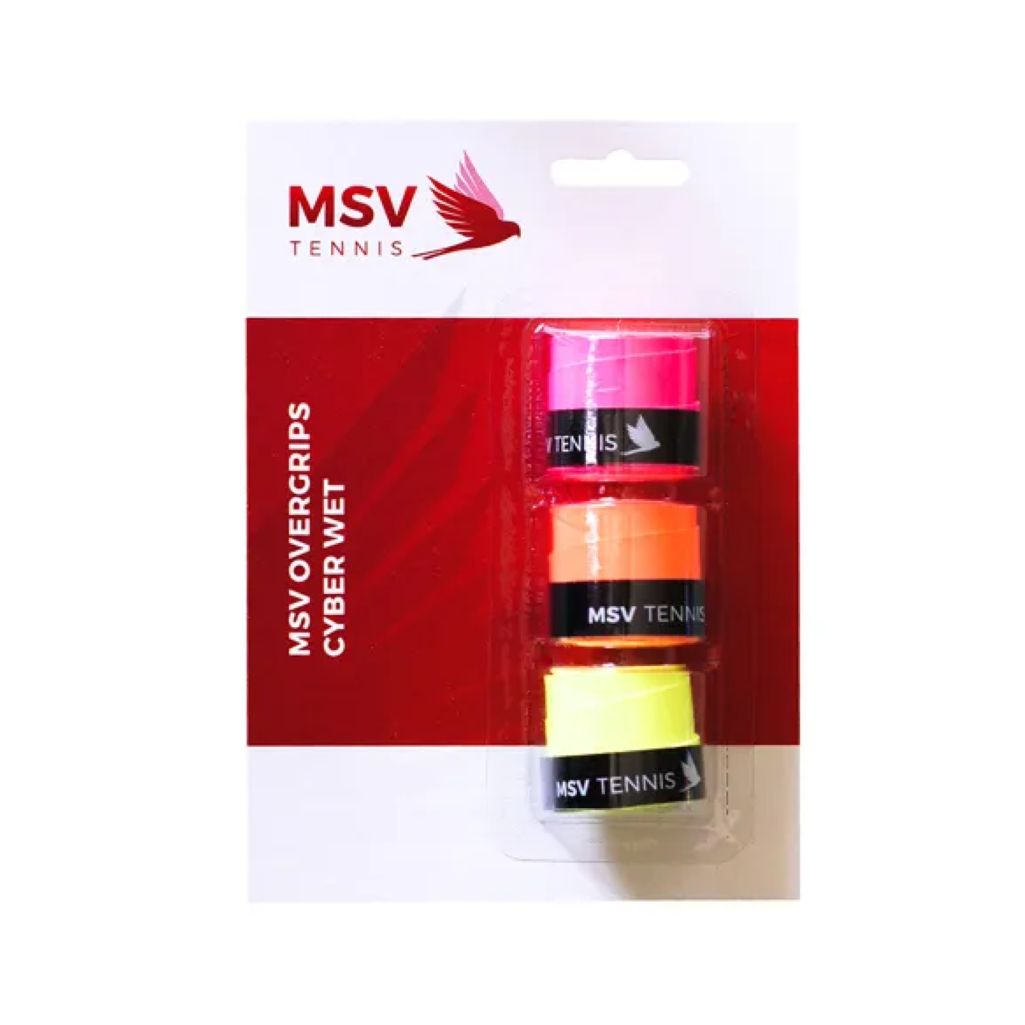 MSV Намотки MSV Overgrip Cyber Wet Neon, Orange, Pink 3 шт — теннисная ракетка Аксессуары MSV Намотки MSV Overgrip Cyber Wet Neon, Orange, Pink 3 шт
