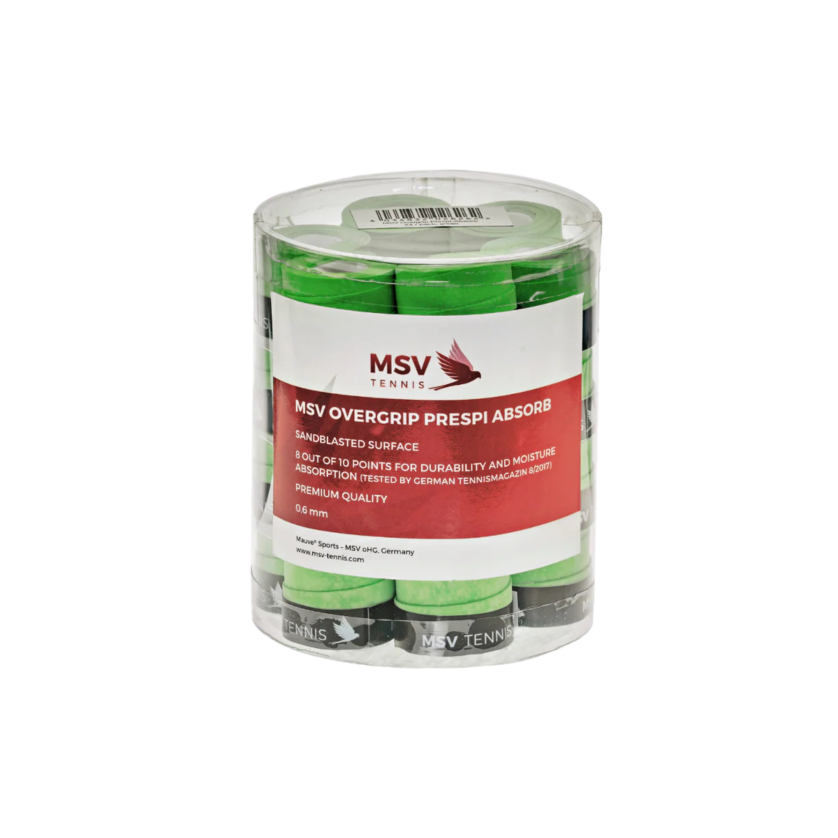 MSV Намотки MSV Overgrip Prespi Absorb Green 24 шт — теннисная ракетка Аксессуары MSV Намотки MSV Overgrip Prespi Absorb Green 24 шт