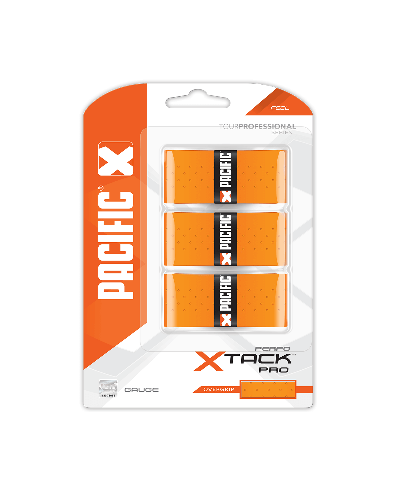 Pacific Намотки Pacific X Tack PRO Perfo Orange 3 шт — теннисная ракетка Аксессуары Pacific Намотки Pacific X Tack PRO Perfo Orange 3 шт