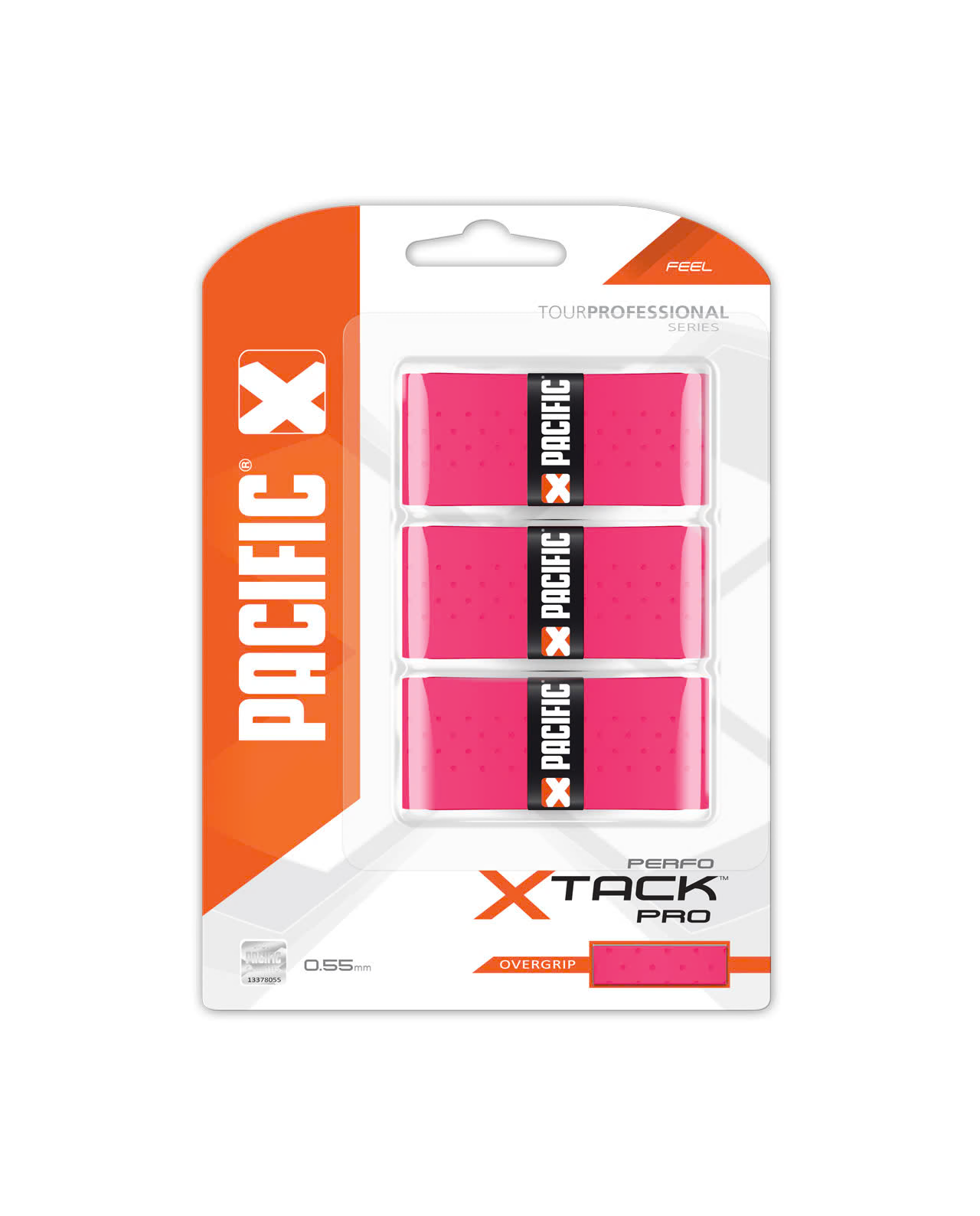 Pacific Намотки Pacific X Tack PRO Perfo Pink 3 шт — теннисная ракетка Аксессуары Pacific Намотки Pacific X Tack PRO Perfo Pink 3 шт