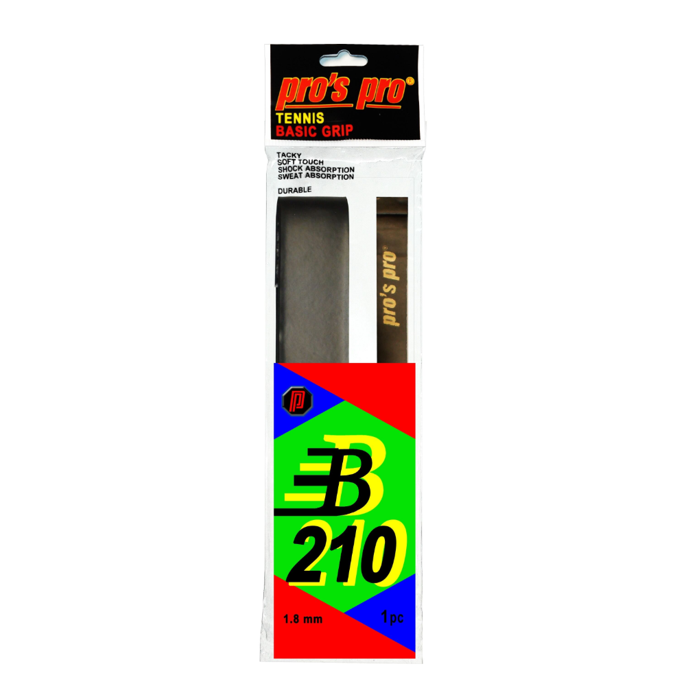 Pro's Pro Грип Pro's Pro B210 Black 1,80 мм — теннисная ракетка Аксессуары Pro's Pro Грип Pro's Pro B210 Black 1,80 мм