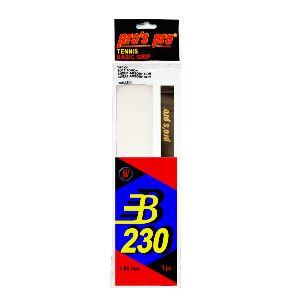 Pro's Pro Грип Pro's Pro B230b White 1,60 мм — теннисная ракетка Аксессуары Pro's Pro Грип Pro's Pro B230b White 1,60 мм