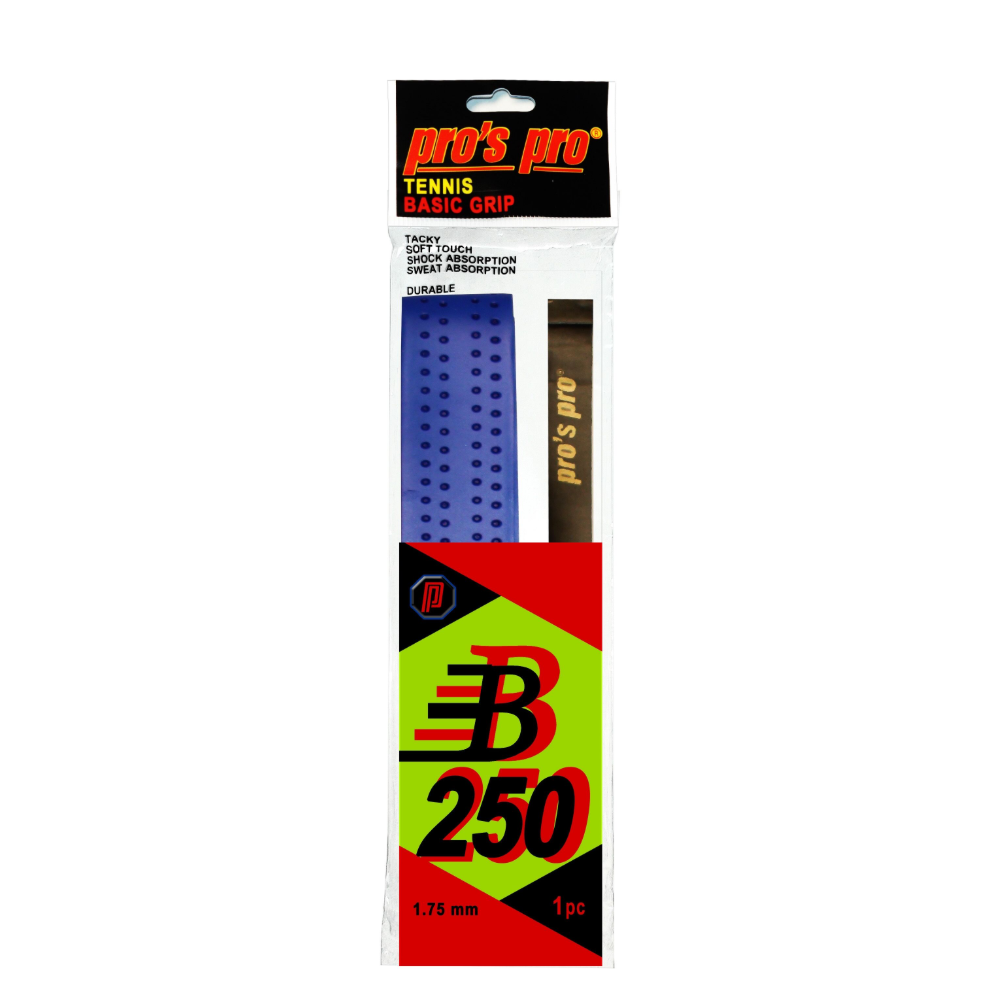 Pro's Pro Грип Pro's Pro B250 Blue 1,75 мм — теннисная ракетка Аксессуары Pro's Pro Грип Pro's Pro B250 Blue 1,75 мм