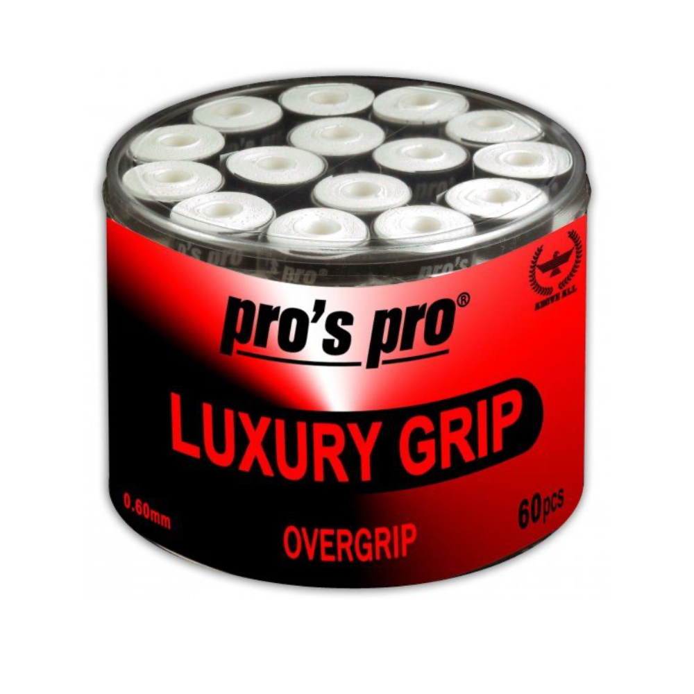 Pro's Pro Намотки Pro's Pro Luxury Grip White 60 шт — теннисная ракетка Аксессуары Pro's Pro Намотки Pro's Pro Luxury Grip White 60 шт