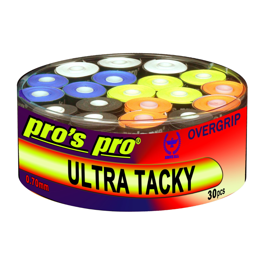 Pro's Pro Намотки Pro's Pro Ultra Tacky Assorted 30 шт — теннисная ракетка Аксессуары Pro's Pro Намотки Pro's Pro Ultra Tacky Assorted 30 шт