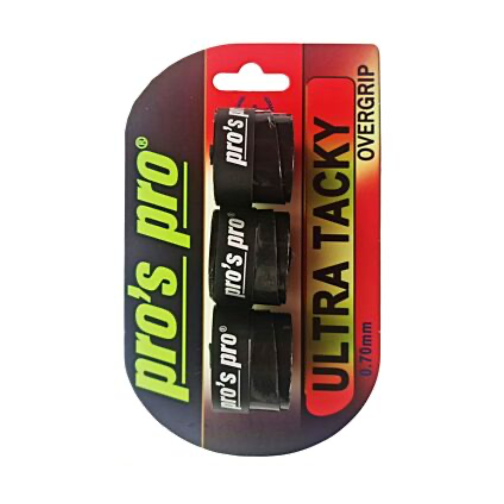 Pro's Pro Намотки Pro's Pro Ultra Tacky Black 3 шт — теннисная ракетка Аксессуары Pro's Pro Намотки Pro's Pro Ultra Tacky Black 3 шт