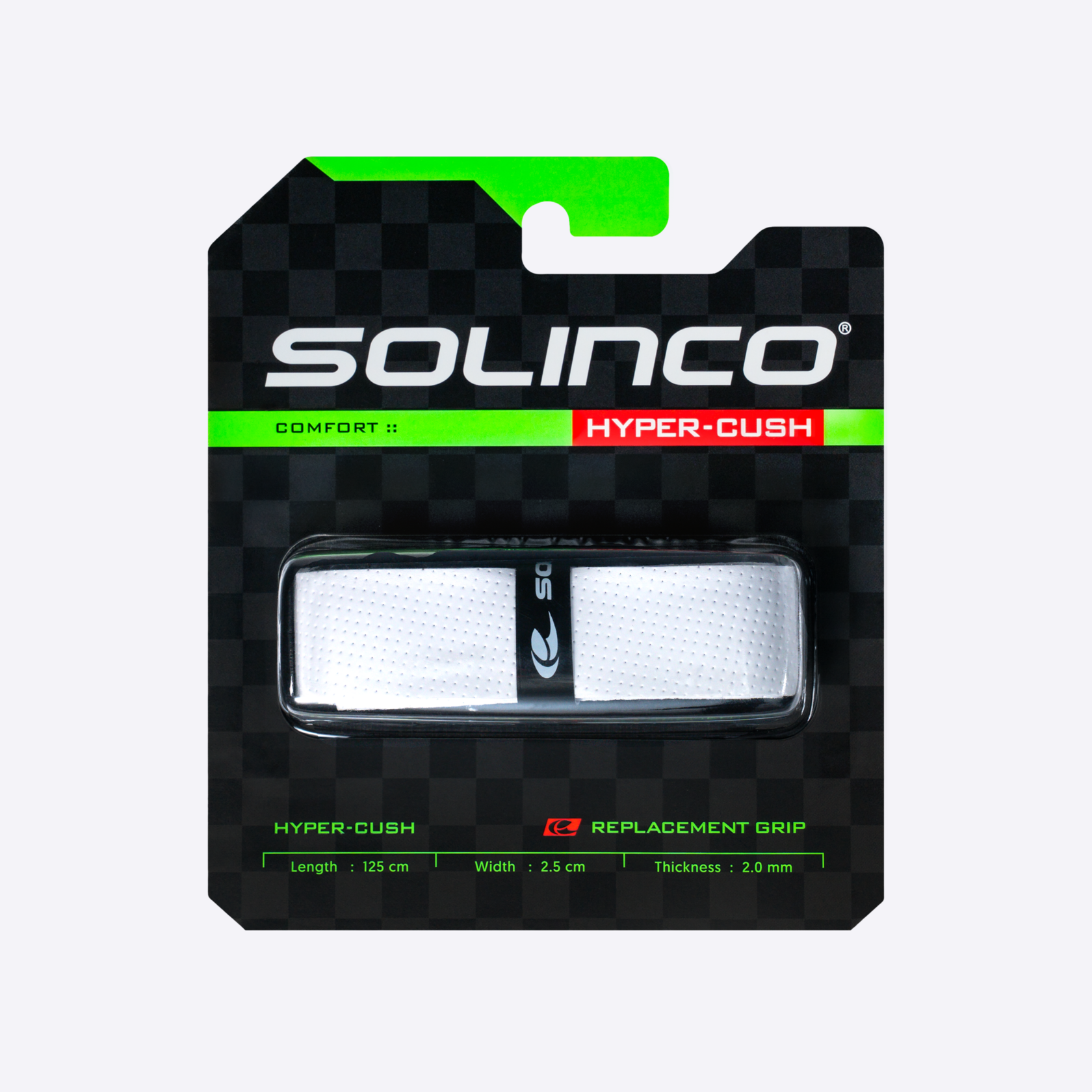 Solinco Грип Solinco Hyper-Cush White — теннисная ракетка Аксессуары Solinco Грип Solinco Hyper-Cush White