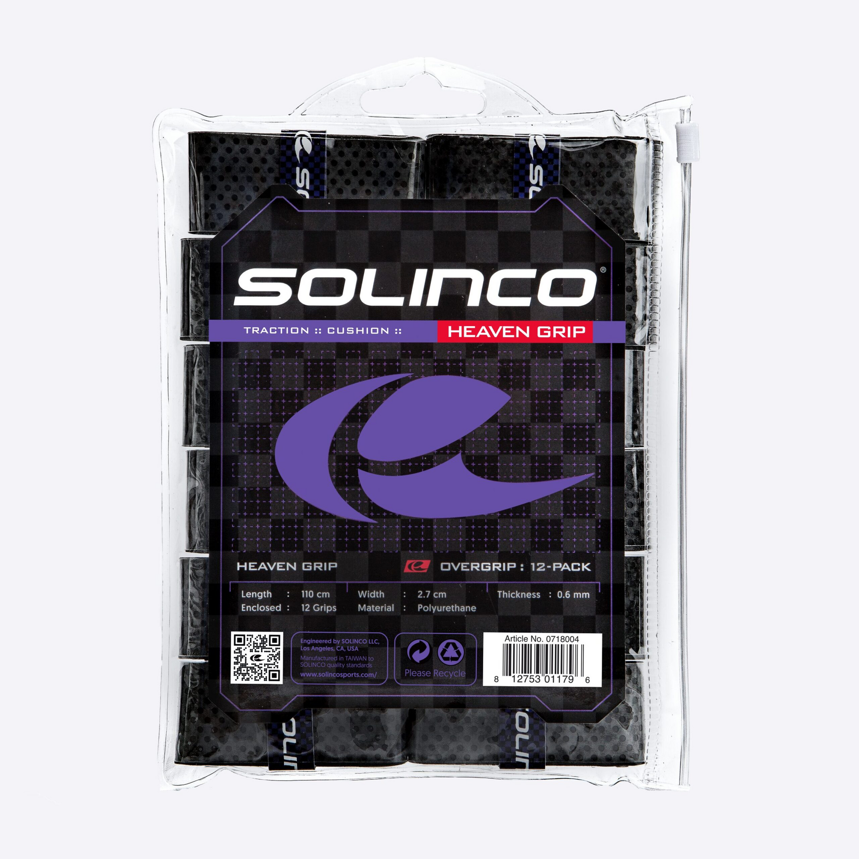 Solinco Намотки Solinco Heaven Grey 12 шт — теннисная ракетка Аксессуары Solinco Намотки Solinco Heaven Grey 12 шт