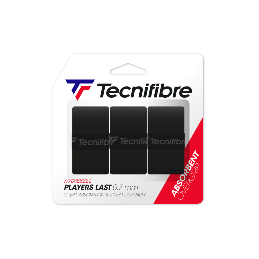 Tecnifibre Намотки Tecnifibre Players Last Black 3 шт — теннисная ракетка Аксессуары Tecnifibre Намотки Tecnifibre Players Last Black 3 шт