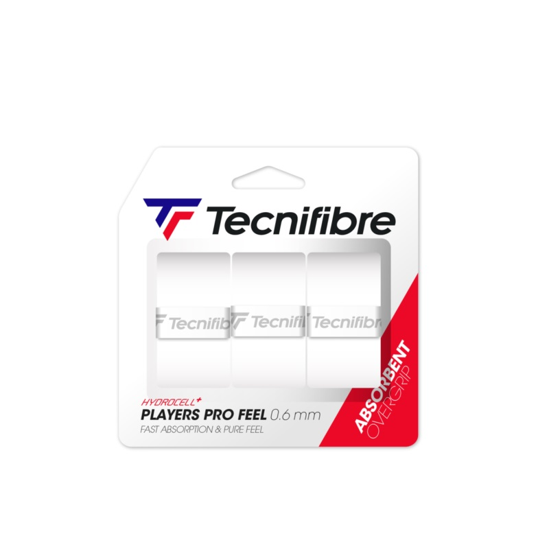 Tecnifibre Намотки Tecnifibre Players Pro Feel White 3 шт — теннисная ракетка Аксессуары Tecnifibre Намотки Tecnifibre Players Pro Feel White 3 шт