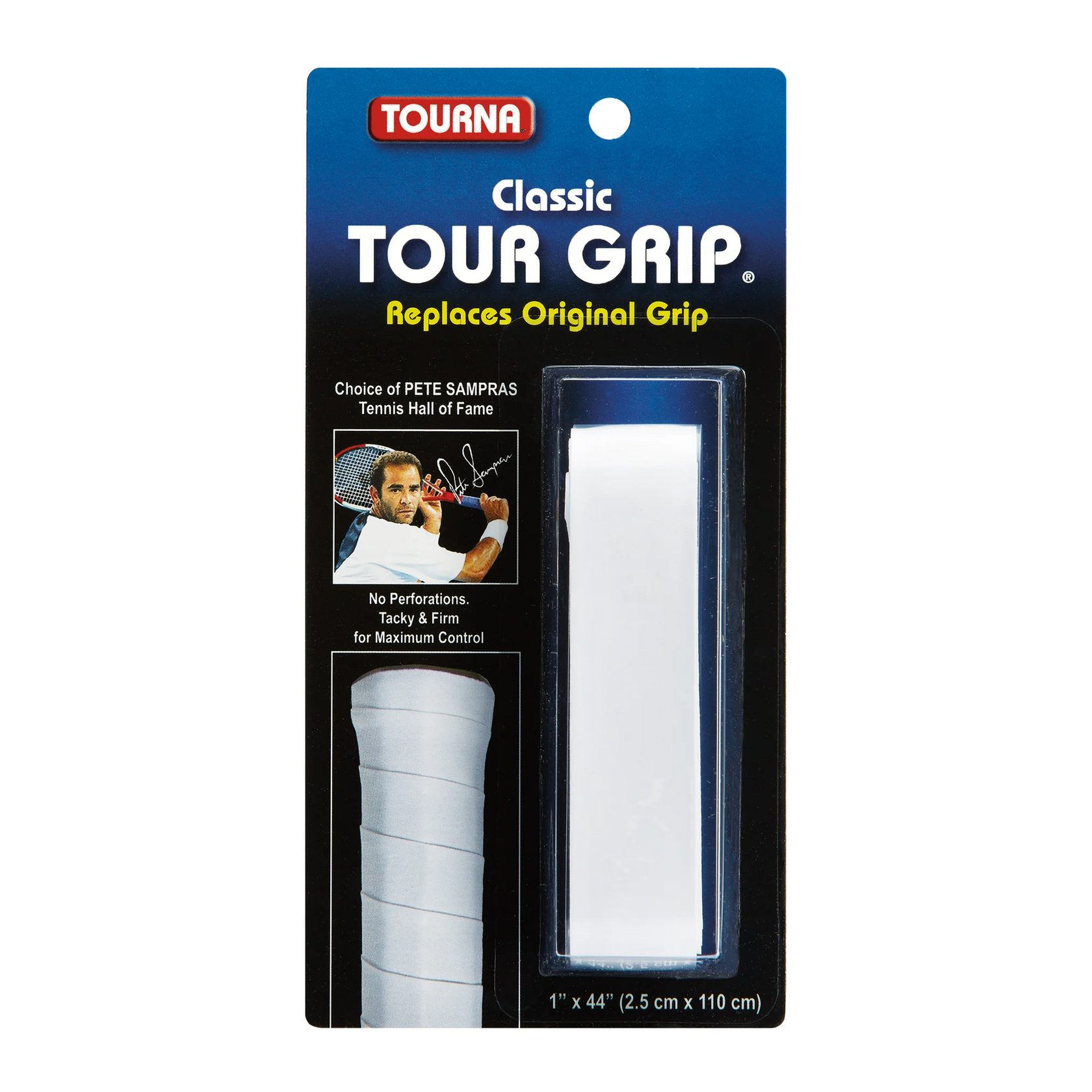 Tourna Грип Tourna Classic Tour Grip White — теннисная ракетка Аксессуары Tourna Грип Tourna Classic Tour Grip White