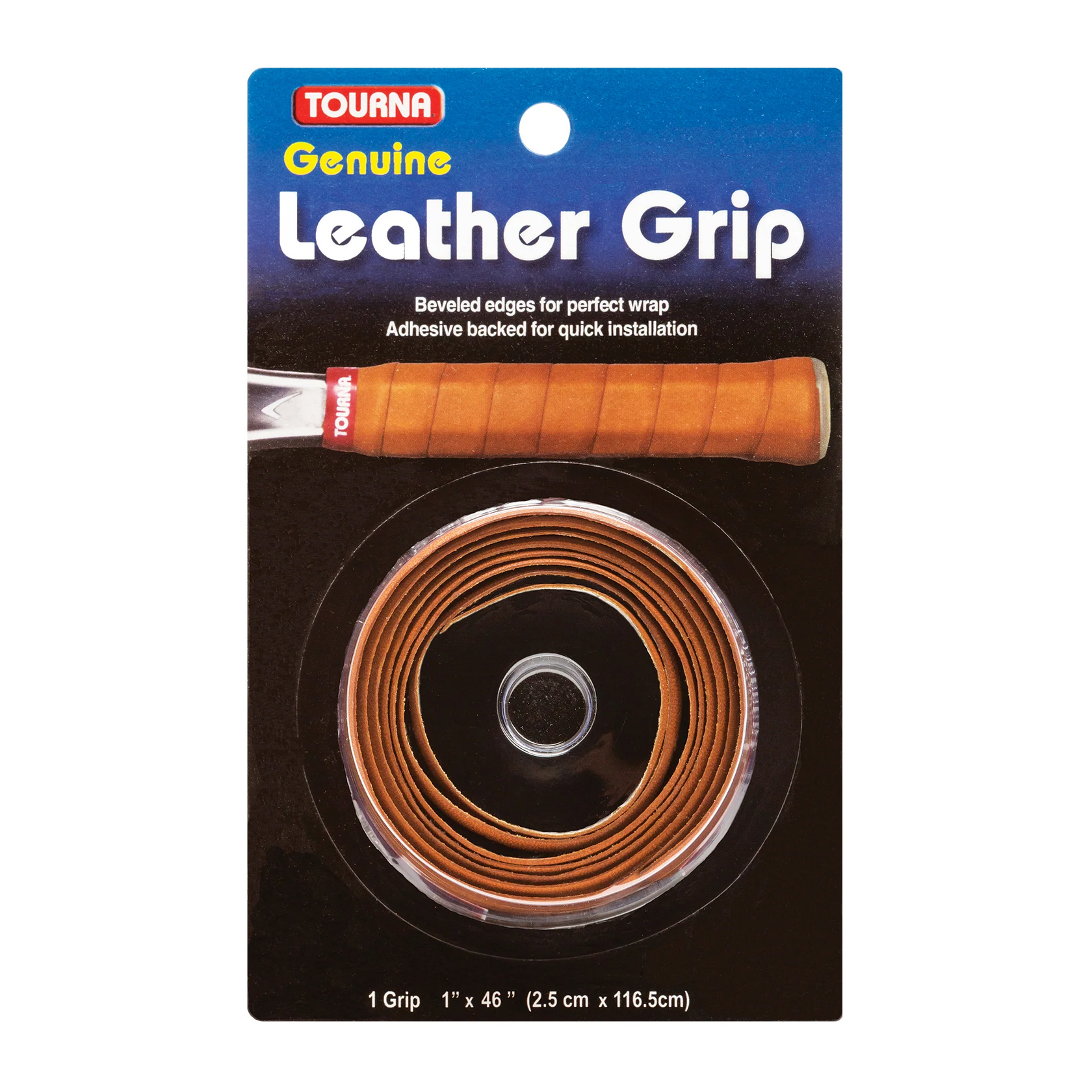 Tourna Грип Tourna Genuine Leather Grip Braun — теннисная ракетка Аксессуары Tourna Грип Tourna Genuine Leather Grip Braun