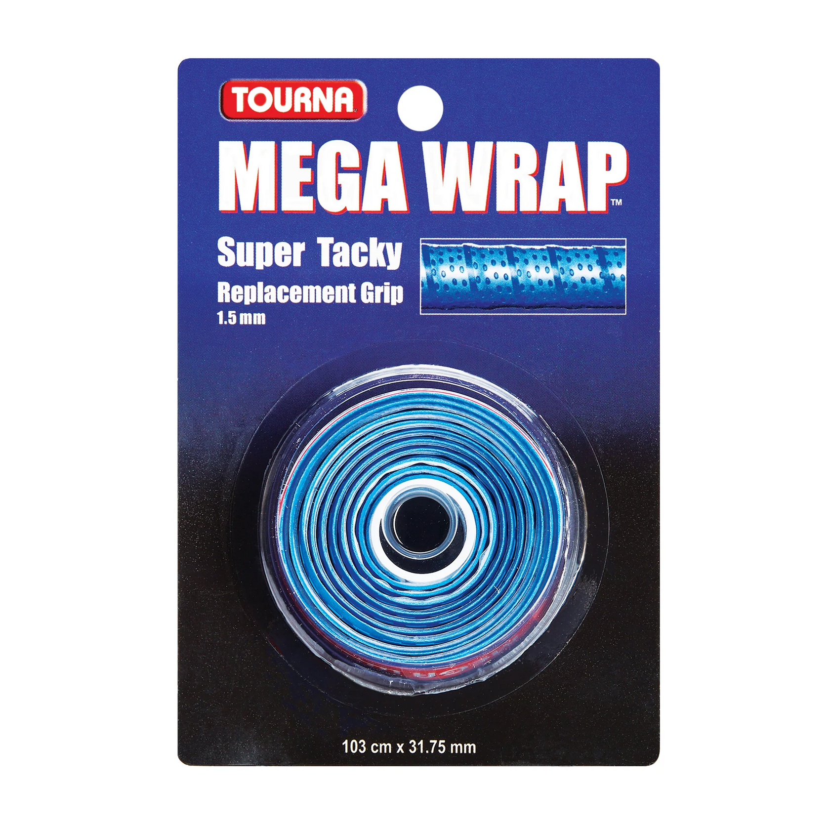 Tourna Грип Tourna Mega Wrap Blue — теннисная ракетка Аксессуары Tourna Грип Tourna Mega Wrap Blue