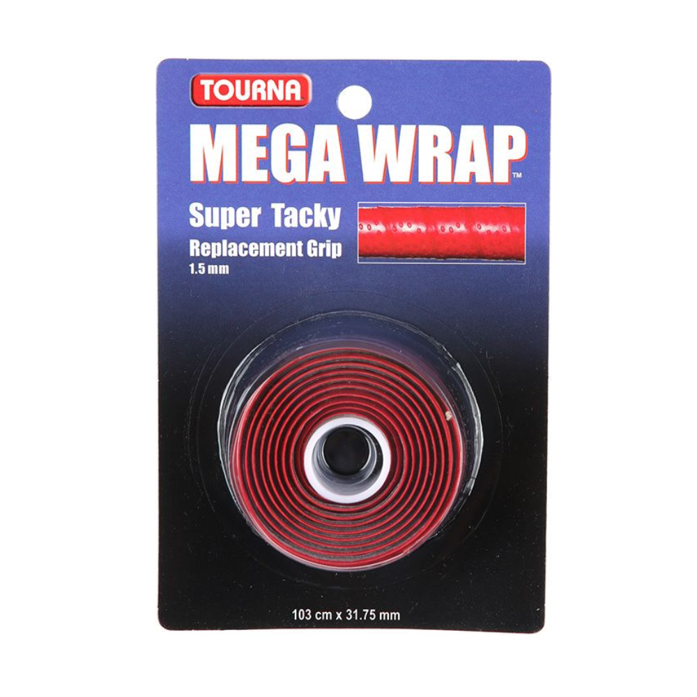 Tourna Грип Tourna Mega Wrap Red — теннисная ракетка Аксессуары Tourna Грип Tourna Mega Wrap Red