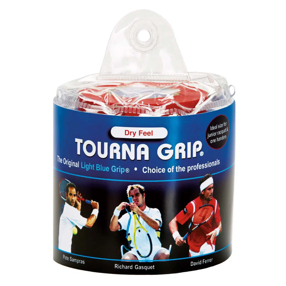Tourna Намотки Tourna Grip XL Dry Feel Light Blue 30 шт — теннисная ракетка Аксессуары Tourna Намотки Tourna Grip XL Dry Feel Light Blue 30 шт
