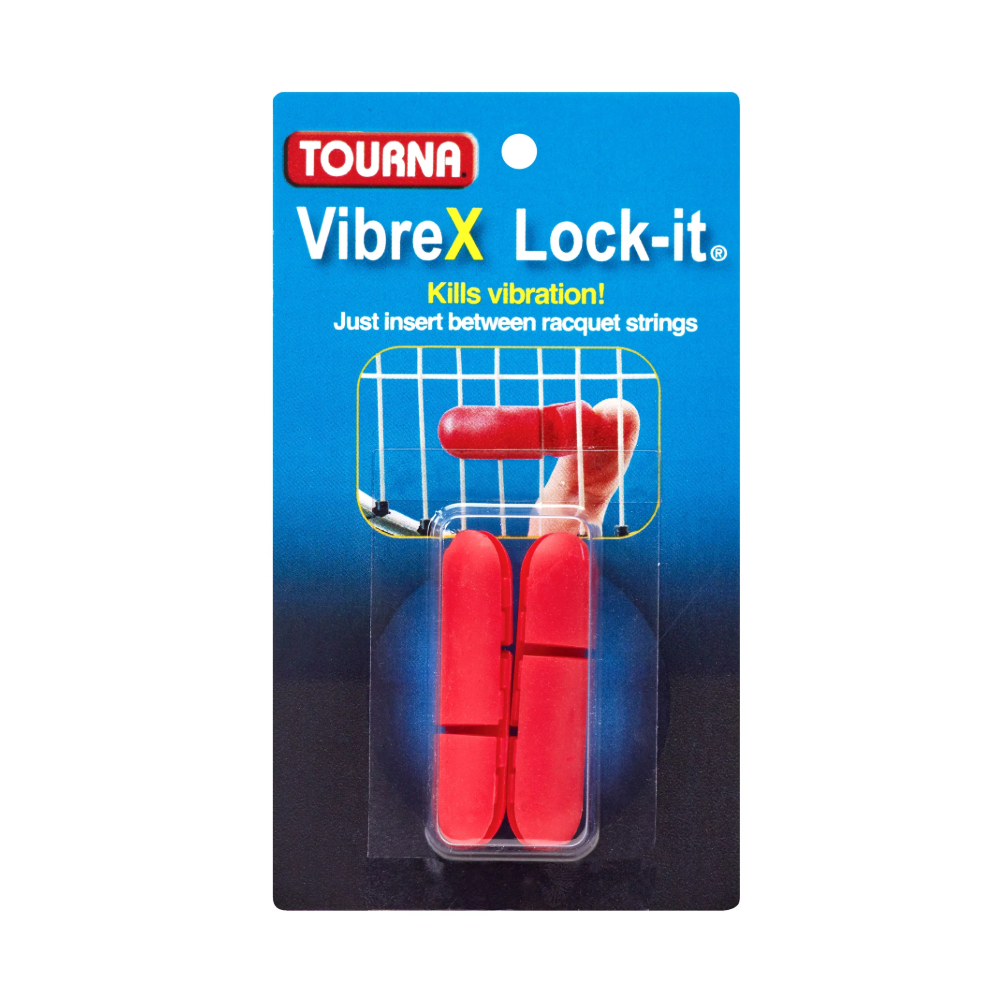 Tourna Виброгаситель Tourna Vibrex Lock-It Red 2 шт — теннисная ракетка Аксессуары Tourna Виброгаситель Tourna Vibrex Lock-It Red 2 шт