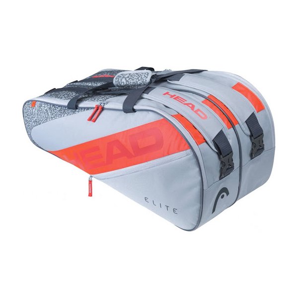 Head Elite 9R Gray/Orange — теннисная сумка, фото товара