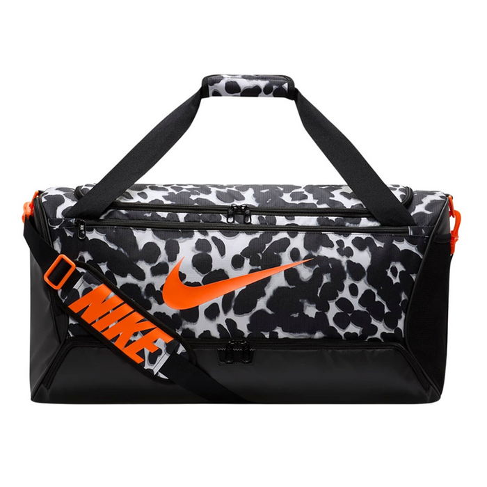 Nike Brasilia Training Midium Duffel Black/White/Orange — теннисная сумка, фото товара