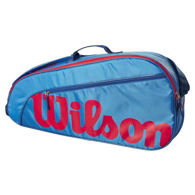 Wilson Юниорская теннисная сумка Junior 3 Blue/Orange — теннисная сумка, фото товара