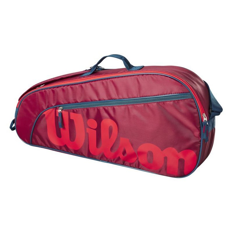 Wilson Юниорская теннисная сумка Junior 3 Red — теннисная сумка, фото товара