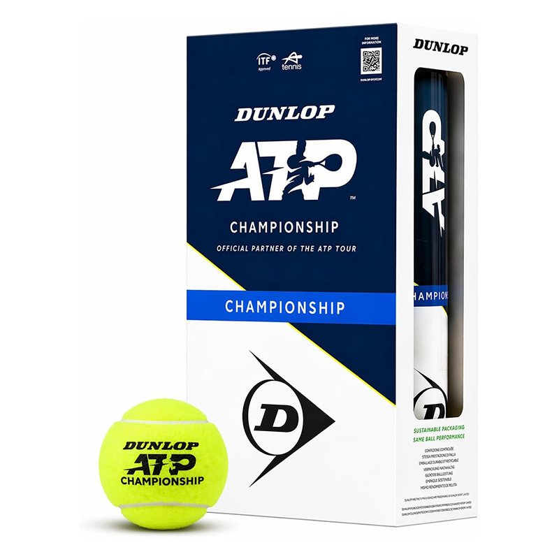 Dunlop ATP Championship 8 мячей 2 (2 х 4) — теннисные мячи, фото товара