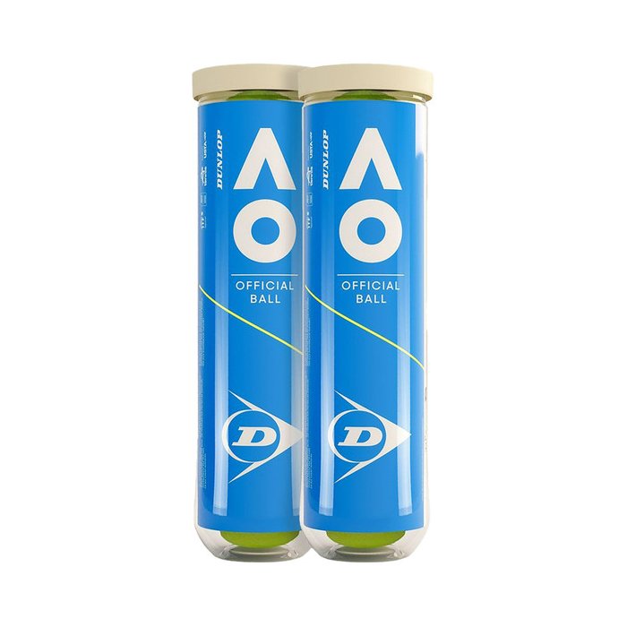 Dunlop Australian Open 8 мячей (2 х 4) — теннисные мячи, фото товара