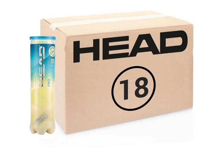 Head Pro 2022 72 мяча (18 по 4) — теннисные мячи, фото товара