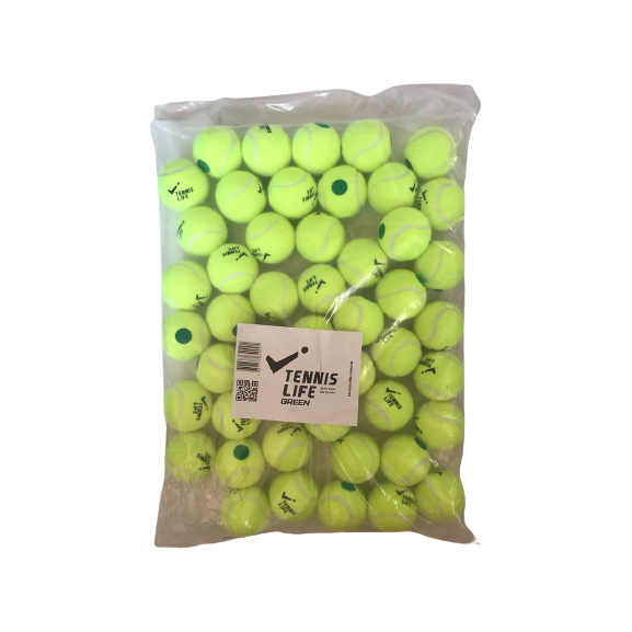 Tennis Life Green 48 мячей (пакет) — теннисные мячи, фото товара