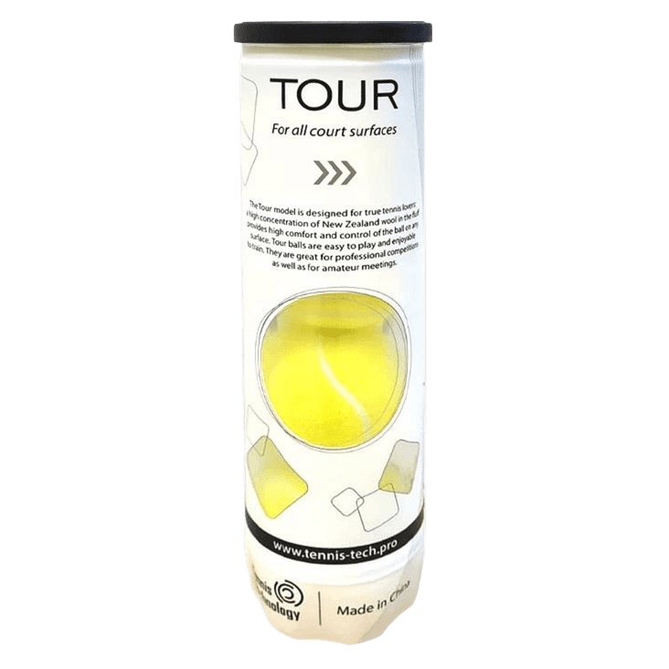 Tennis Tecnology Tennis Technology Tour 4 мяча — теннисные мячи, фото товара