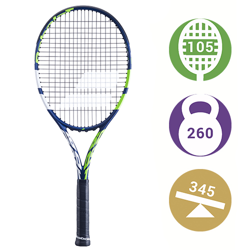 Babolat Boost Drive Blue/Green/White (2024) — теннисная ракетка, фото товара