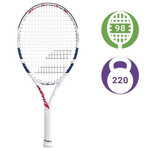 Babolat Drive Junior 24 White/Blue/Pink — теннисная ракетка, фото товара