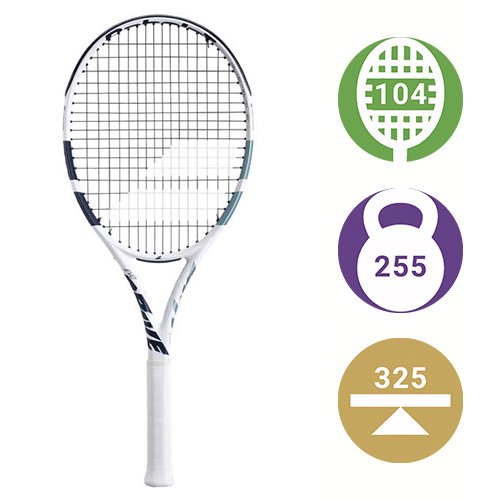 Babolat Evo Drive Lite White/Blue — теннисная ракетка, фото товара